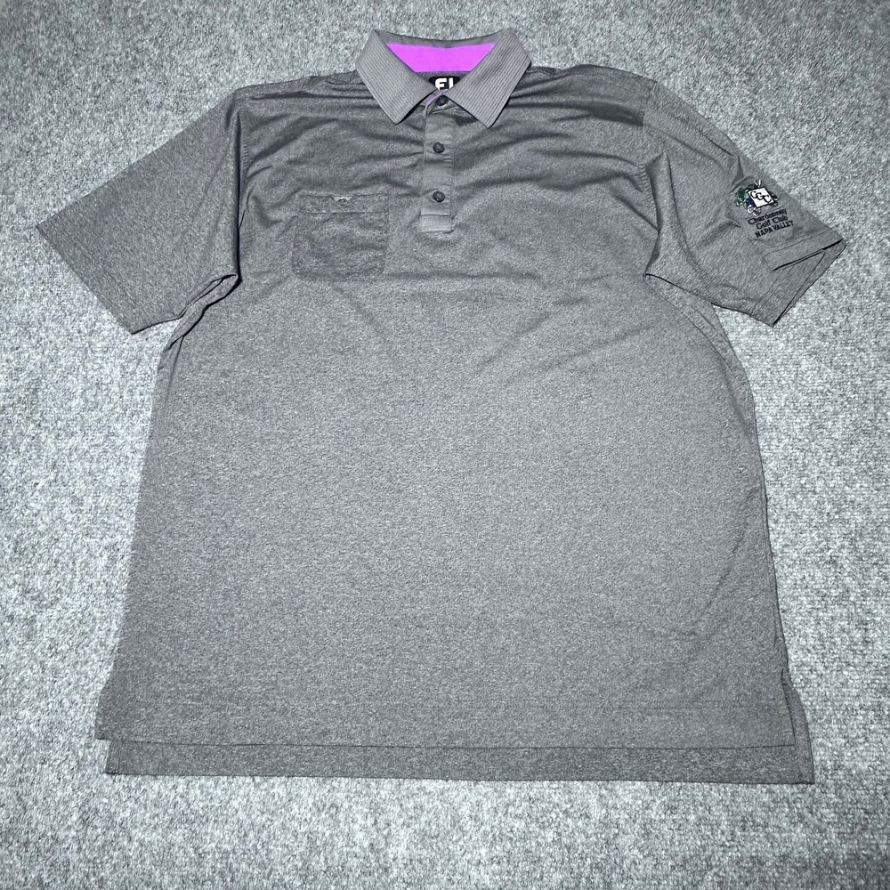 FootJoy Golf Polo Chardonnay Club L Gray‎